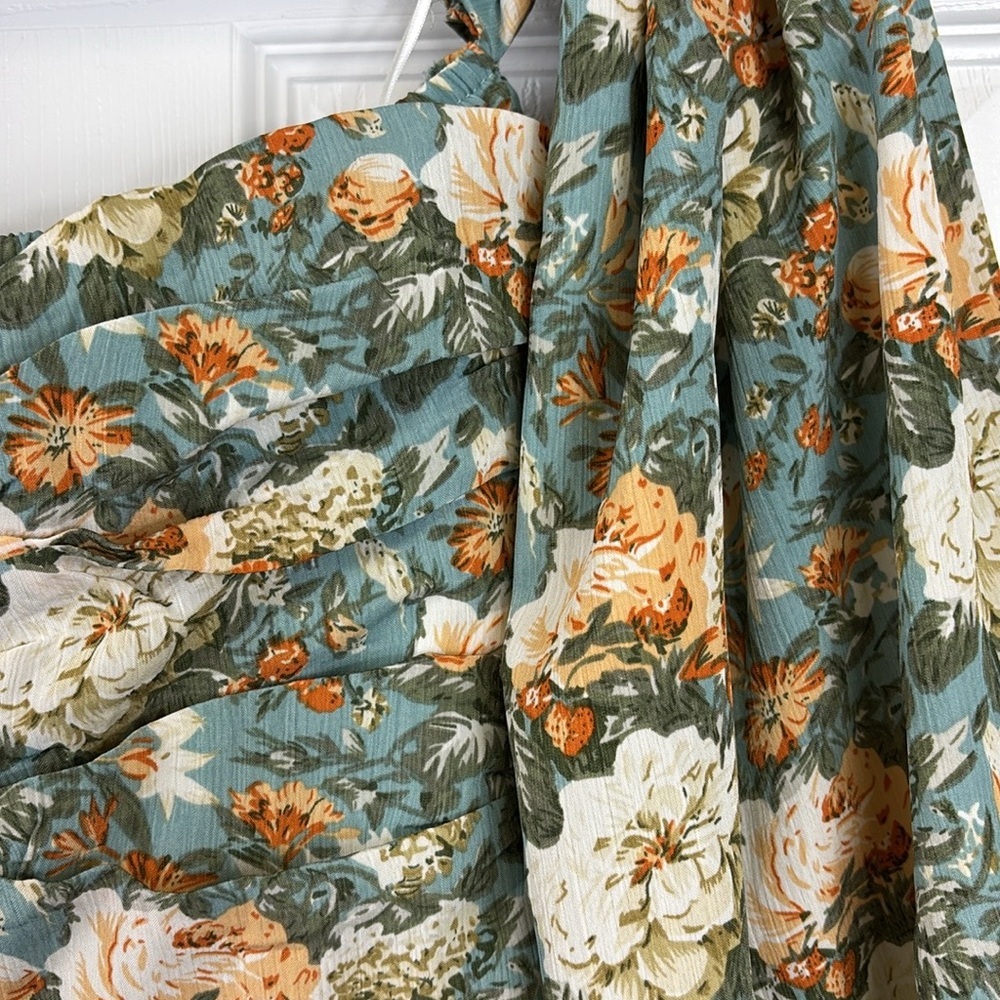 NWT Hello Molly Basque Country dress sage floral sz xs - Picture 15 of 15